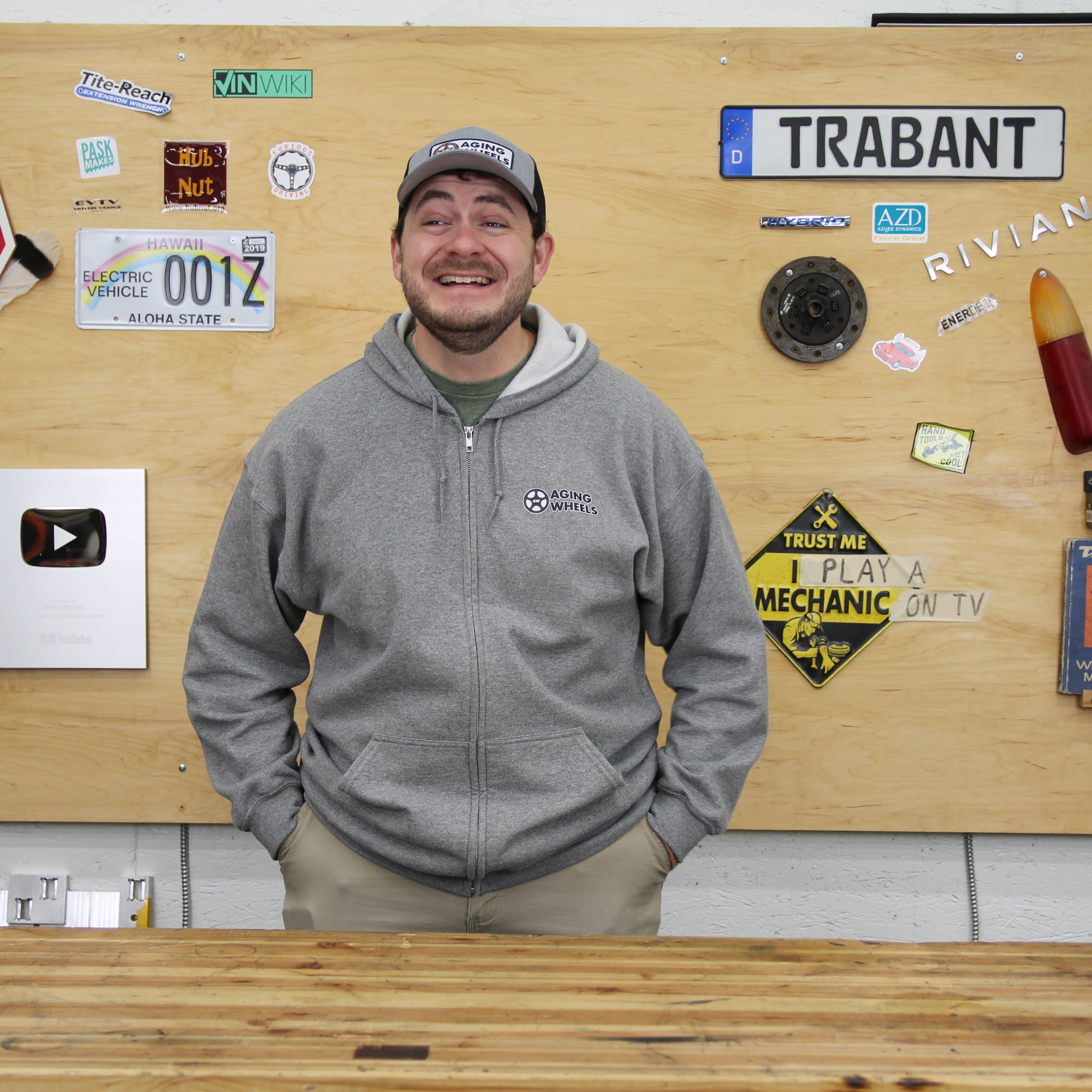 Aging Wheels Trabant Zip-Up Hoodie